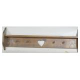 Country style wall shelf, 13 x 38 x 6
