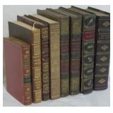 Assorted leather bound books
