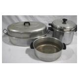 Group cooking pots, 2 lids