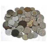 Assorted foreign coins