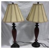 Pair 30" table lamps