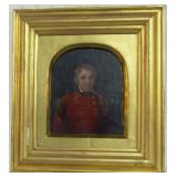 Framed Portrait on Board 11 x 10