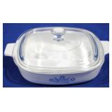 Corning Cornflower covered dish