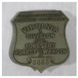 Virginia Forestry warden badge