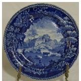 Blue and White Adams Plate 8.5"