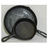 2 Iron Skillets 1.5x9.5 , 2x6