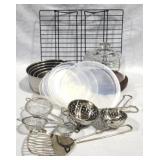 Glass Dessert/Cheese Dome & More Kitchen Items