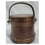 Lane Mfg wooden bucket with lid