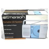 Emerson portable CD player radio