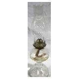 Vintage oil lamp, 17"