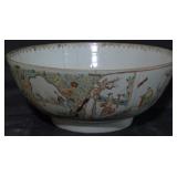 Oriental Bowl, cracked & repaired 5x12"