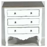 3 Drawer painted stand, 29 x 27 x 16