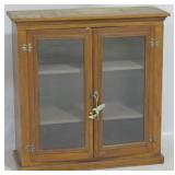 Glass front cabinet, 37 x 36 x 14