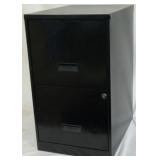 2 Drawer file cabinet, 24.5 x 14 x 18