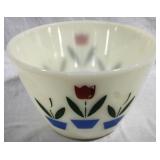 Fire King Tulip Bowl, 8.5" round