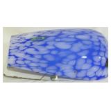 Art glass electric wall sconce