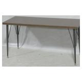 Mid century metal leg table