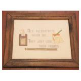 Framed Embroidery - 17.5" x 14.5"