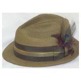 Dobbs hat w/ peacock feather