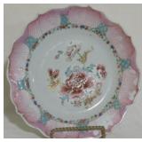 Chinese Export Porcelain Plate - Peony Center 9"