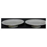 Pair of Footed Plates 2x9.5
