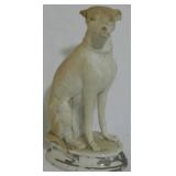 Antique Bisque Whippet/Greyhound Dog Figurine 5.5"