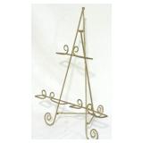 Table Top Brass Easel Plate Rack