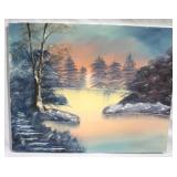 Canvas painting, 16 x 20