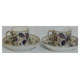 2 Cups and Saucers 3x5.5