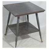 Glass ball & claw foot parlor table