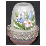 Fenton Hand Painted Fairy Lamp, 4"