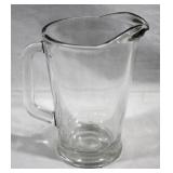Glass pitcher, 9"
