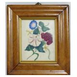 Framed Floral Watercolor w/ provenance