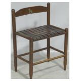 Slat seat chair, 26 x 19 x 12