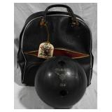 Vintage Ebonite Mirage bowling ball w/ bag