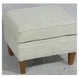 Upholstered ottoman, 17 x 22 x 18