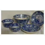 5pc Assorted Blue and White