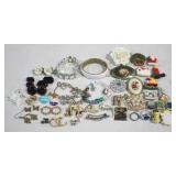Assorted costume jewelry