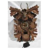 Vintage Black Forest carved cuckoo clock