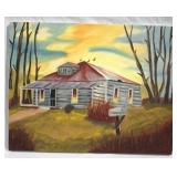 Canvas painting, 14 x 18