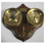 Wall clock / barometer, 13 x 12