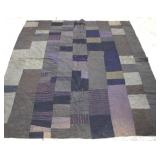 Hand stitched vintage quilt, 68 x 80