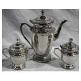 Silver Plated Tea set (3pcs)