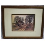 Artist signed framed print, 12 x 15