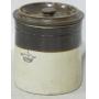 3 Gallon crock with lid, crown mark