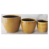 3 pc. Set of Planters by Three Hands