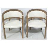Pair Union Home Barrel Back Chairs