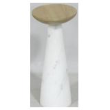 Union Home marble pedestal drink stand