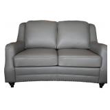 LEA Unlimited Victoria leather loveseat