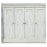 White 4 Door Console 47x54x13